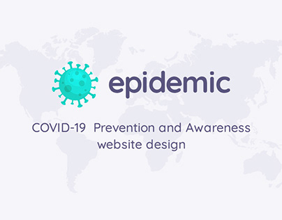 Epidemic | COVID-19 Prevention and Awareness webdesign