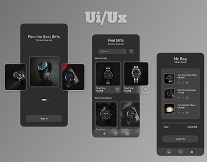 Watch House - Mobile Ui Design - Ui/Ux