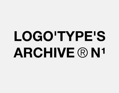 Logo'type's Archive N1