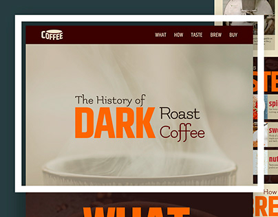 History of Dark Roast Coffee Website