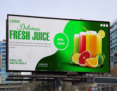 juice billboard design