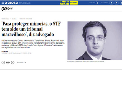 Paulo Iotti no Jornal O Globo