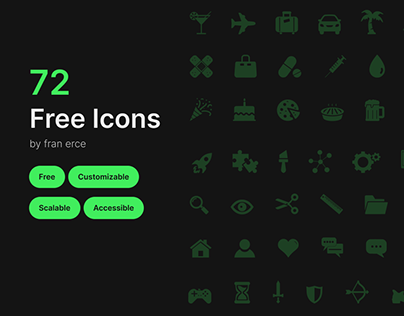 72: Free Icon Pack in Figma