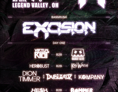 EXCISION Lost land fan poster
