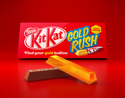 KitKat Gold Rush - Concept of packaging