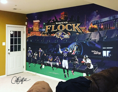 Baltimore Ravens Graphic Wall Mural