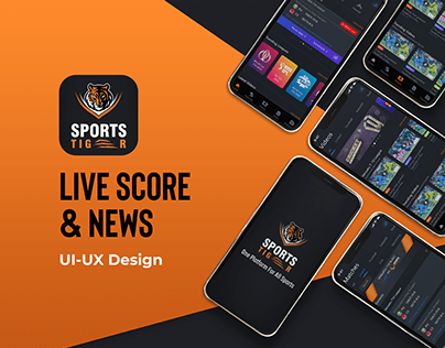 Sports Tiger : Live Score & News App UI UX Design