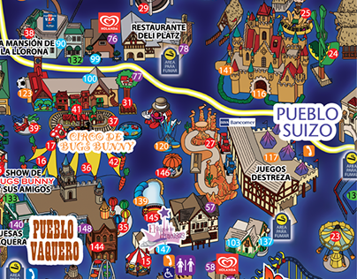 Mapa Six Flags México