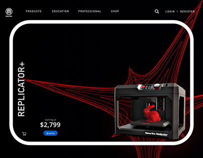 Makerbot Homepage Redesign