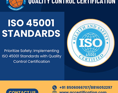 ISO 45001 standards | Quality Control Certification