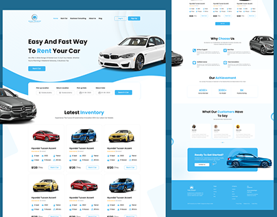 Car Rental Website UI