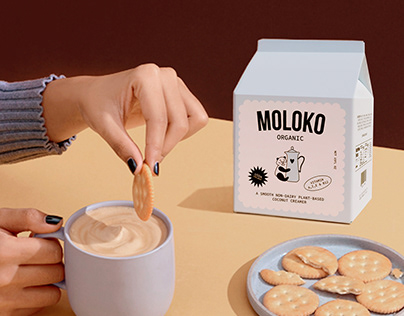 MOLOKO Non-Dairy Creamer Packaging Design