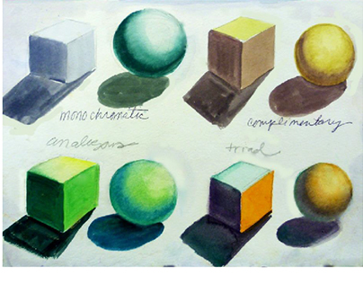 Color Scheme Cubes and Spheres: Value & Intensity Scale