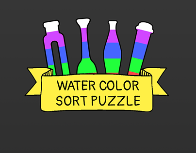 Paper Color Water Sort GUI and store icon design