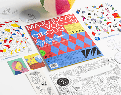MajoIdeas ft Elly Oldman - Circus colouring poster