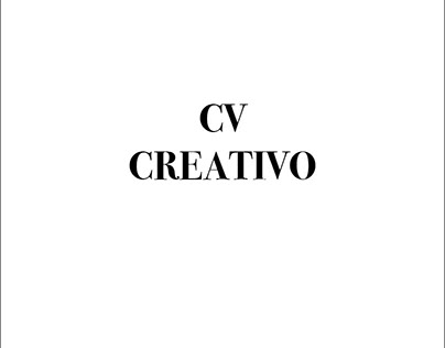 cv creativo 2018
