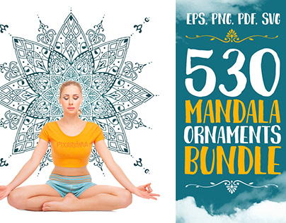 530 Vector Mandala Ornaments Bundle