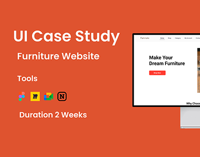 Furniture Website Landing page UI design