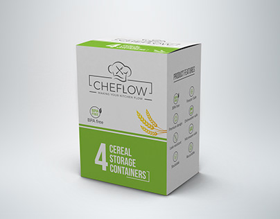 Chelflow Cereal Storage Containers Package