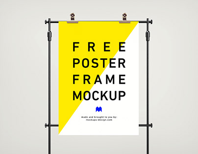Free poster frame mockup