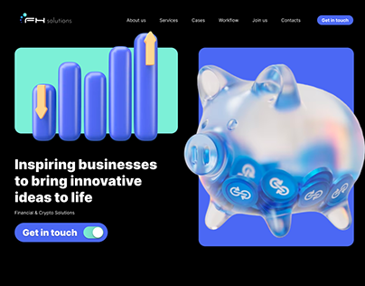 UI/UX | Landing page for FH Solutions