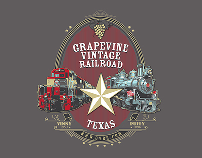 Grapevine Vintage Railroad Shirt Design