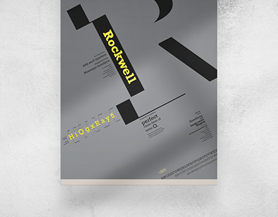 Rockwell Typeface Poster Design