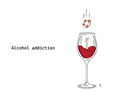 Cartoon: Alchohol Addiction