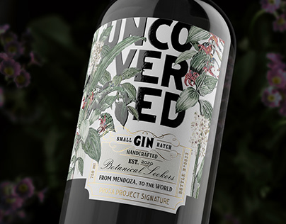 Uncovered - GIN packaging design