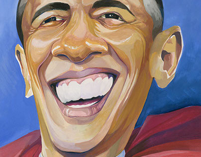 Obama caricature; "Super Obama"