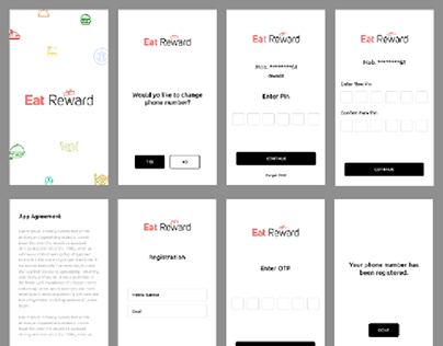 Eat Reward Mobile Application Design