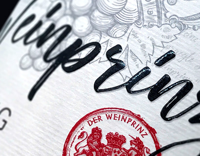 Weinprinz label design