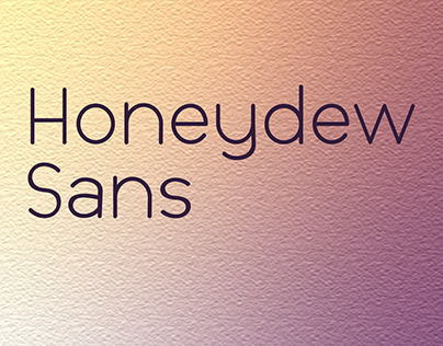 Honeydew Sans Typeface