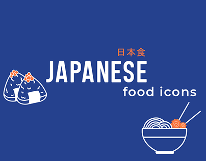 Japanese food icons