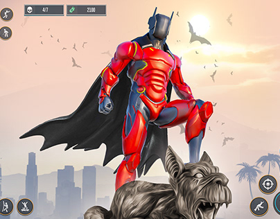 BAT SUPER HERO ROBOT GAME