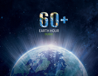 Earth Hour media banner concept