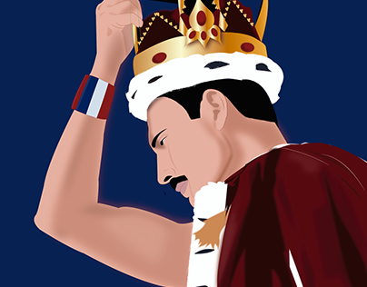 Ilustración Freddie Mercury