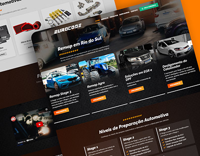 Website UI Design - Car Tuning Service