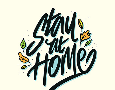 Stay at Home Lettering Series