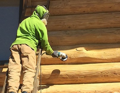 Colorado Springs Log Home Maintenance Project