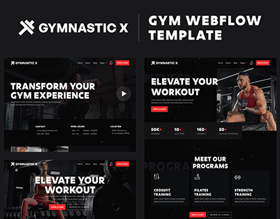 Gymnastic X - Gym Webflow Template
