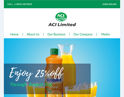 ACI company Email Template design