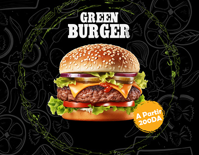 Project thumbnail - Green Burger | Restaurent Brand Identity