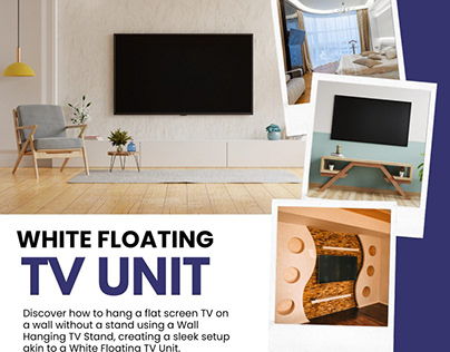 White Floating TV Unit