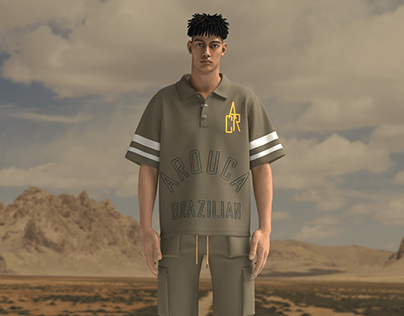 Oversized Polo Shirt in CLO3D and Substance Sampler