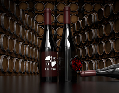 Project thumbnail - "ELBER" Red Wine packaging. (for sale)