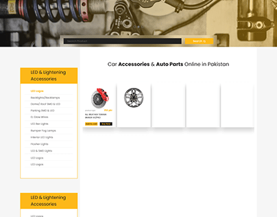 Car Auto Parts Web Design