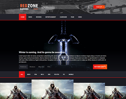 Redzone Gaming Website