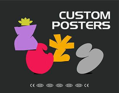 Project thumbnail - Custom posters / shapes & colors
