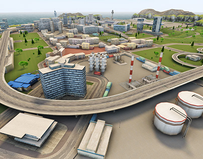 Fully Optimized 3D City Environment